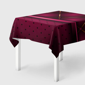 Скатерть 3D с принтом Luxury Red в Курске, 100% полиэстер (ткань не мнется и не растягивается) | Размер: 150*150 см | green | luxury | versace | vip | абстракция | версаче | вип | паттерн | роскошь | текстуры