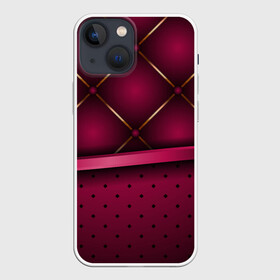 Чехол для iPhone 13 mini с принтом Luxury Red в Курске,  |  | green | luxury | versace | vip | абстракция | версаче | вип | паттерн | роскошь | текстуры