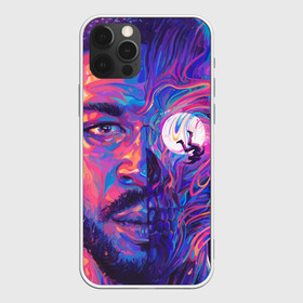 Чехол для iPhone 12 Pro с принтом KiD CuDi | КиД КуДи в Курске, силикон | область печати: задняя сторона чехла, без боковых панелей | Тематика изображения на принте: bape | bape cudi | bape kid cudi | dape kid | kid cudi | neon | paint | space | байе кид | бейп | бейп кид куди | бейп куди | борода | брызги краски | бэйп | взгляд | голова | кид куди | космос | краска | крупным планом | лицо | луна