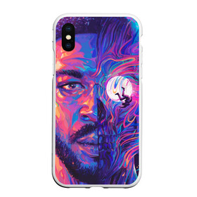 Чехол для iPhone XS Max матовый с принтом KiD CuDi | КиД КуДи в Курске, Силикон | Область печати: задняя сторона чехла, без боковых панелей | bape | bape cudi | bape kid cudi | dape kid | kid cudi | neon | paint | space | байе кид | бейп | бейп кид куди | бейп куди | борода | брызги краски | бэйп | взгляд | голова | кид куди | космос | краска | крупным планом | лицо | луна