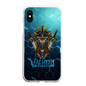 Чехол для iPhone XS Max матовый с принтом Valheim Neon Samurai в Курске, Силикон | Область печати: задняя сторона чехла, без боковых панелей | fantasy | mmo | valheim | valve | валхейм | вальхейм | викинги | выживалка | игра | королевская битва | ммо | ролевая игра | фэнтази