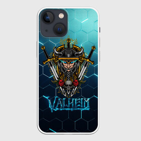 Чехол для iPhone 13 mini с принтом Valheim Neon Samurai в Курске,  |  | fantasy | mmo | valheim | valve | валхейм | вальхейм | викинги | выживалка | игра | королевская битва | ммо | ролевая игра | фэнтази