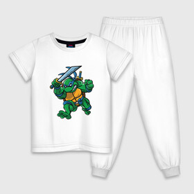 Детская пижама хлопок с принтом Леонардо в Курске, 100% хлопок |  брюки и футболка прямого кроя, без карманов, на брюках мягкая резинка на поясе и по низу штанин
 | donatello | leonardo | michelangelo | ninja | pizza | raphael | turtles | донателло | животные | карате | комикс | комиксы | леонардо | микеланджело | мультфильм | мутант | мутанты | ниндзя | пицца | рафаэль | сплинтер | супергерой