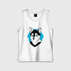 Детская майка хлопок с принтом Помски   смесь хаски и шпица в Курске,  |  | alaska | cute | dog | huskey | husky | pomeranian | pomsky | puppy | siberia | spitz | аляска | дизайнерская пороба | карликовый хаски | лайка | маламут | малыш | паппи | померанский шпиц | порода | сибирский хаски | сибирь | собака