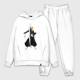 Мужской костюм хлопок OVERSIZE с принтом Блич, Ичиго Куросаки в Курске,  |  | bleach | hollow | ichigo | аниме | блич | ичиго куросаки | манга | маска | пустой