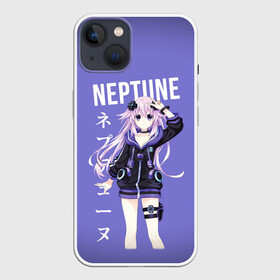 Чехол для iPhone 13 с принтом Нептун   Neptune в Курске,  |  | anime | hyperdimension | nep nep | nepko | neppy | neptuna | neptune | purple heart | альтернативная игра | аниме | пурпурное сердце