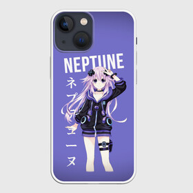 Чехол для iPhone 13 mini с принтом Нептун   Neptune в Курске,  |  | Тематика изображения на принте: anime | hyperdimension | nep nep | nepko | neppy | neptuna | neptune | purple heart | альтернативная игра | аниме | пурпурное сердце