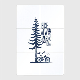 Магнитный плакат 2Х3 с принтом Gooood Idea в Курске, Полимерный материал с магнитным слоем | 6 деталей размером 9*9 см | mtb | байк | велосипед | горы | дерево | лес | мтб | спорт