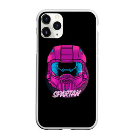 Чехол для iPhone 11 Pro матовый с принтом Halo Neon в Курске, Силикон |  | game | games | halo | heilo | master chif | spartan | игра | игры | ковенант | ковенанты | мастер чиф | спартанец | хало | хейло | хэйло