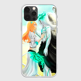 Чехол для iPhone 12 Pro с принтом Bleach Grimmjow and Orihime в Курске, силикон | область печати: задняя сторона чехла, без боковых панелей | Тематика изображения на принте: bleach brave souls bleach anime art гриммджоу и орихиме  grimmjow and orihime