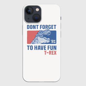 Чехол для iPhone 13 mini с принтом T rex Dino в Курске,  |  | 1976 | dino | t rex | trex | дино | динозавр | тирекс | хищник