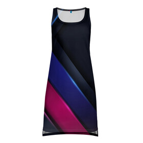 Платье-майка 3D с принтом Sport style 3d в Курске, 100% полиэстер | полуприлегающий силуэт, широкие бретели, круглый вырез горловины, удлиненный подол сзади. | luxury | versace | vip | абстракция | версаче | вип | паттерн | роскошь | текстуры