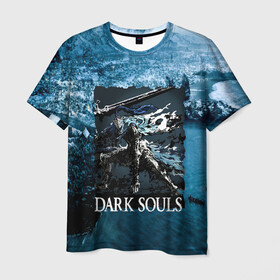 Мужская футболка 3D с принтом DARKSOULS | Project Dark в Курске, 100% полиэфир | прямой крой, круглый вырез горловины, длина до линии бедер | dark souls | darksouls | tegunvte | темные души