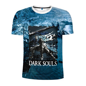 Мужская футболка 3D спортивная с принтом DARKSOULS | Project Dark в Курске, 100% полиэстер с улучшенными характеристиками | приталенный силуэт, круглая горловина, широкие плечи, сужается к линии бедра | Тематика изображения на принте: dark souls | darksouls | tegunvte | темные души