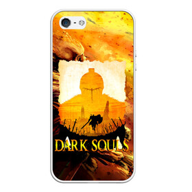 Чехол для iPhone 5/5S матовый с принтом DARKSOULS | SKULL&MAGIC в Курске, Силикон | Область печати: задняя сторона чехла, без боковых панелей | Тематика изображения на принте: dark souls | darksouls | tegunvte | темные души