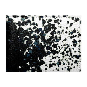 Обложка для студенческого билета с принтом KUBIKI в Курске, натуральная кожа | Размер: 11*8 см; Печать на всей внешней стороне | bricks | абстракция | кубики | молодежное | пестрое | черно белое