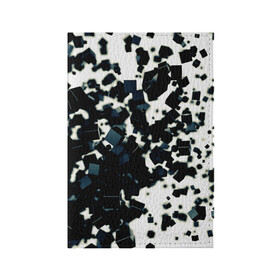 Обложка для паспорта матовая кожа с принтом KUBIKI в Курске, натуральная матовая кожа | размер 19,3 х 13,7 см; прозрачные пластиковые крепления | bricks | абстракция | кубики | молодежное | пестрое | черно белое