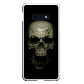 Чехол для Samsung S10E с принтом SKULL в Курске, Силикон | Область печати: задняя сторона чехла, без боковых панелей | black | skull | subculture | рок | череп | черное