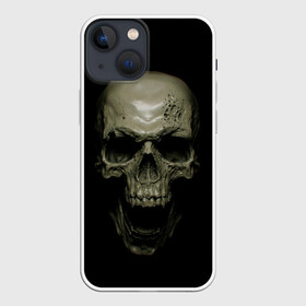 Чехол для iPhone 13 mini с принтом SKULL в Курске,  |  | black | skull | subculture | рок | череп | черное