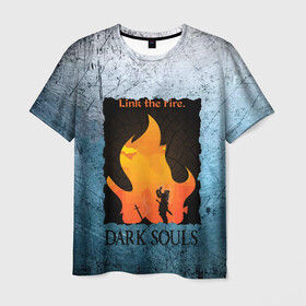 Мужская футболка 3D с принтом DARK SOULS | СТОРОНА ДУШИ в Курске, 100% полиэфир | прямой крой, круглый вырез горловины, длина до линии бедер | dark souls | darksouls | tegunvte | темные души