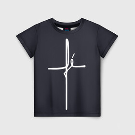 Детская футболка 3D с принтом Cross в Курске, 100% гипоаллергенный полиэфир | прямой крой, круглый вырез горловины, длина до линии бедер, чуть спущенное плечо, ткань немного тянется | jesus | армянский крест | вера | вероисповедание | иисус | крест | пасха | религия | христианство