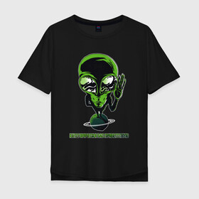 Мужская футболка хлопок Oversize с принтом Категорически вас приветствую в Курске, 100% хлопок | свободный крой, круглый ворот, “спинка” длиннее передней части | Тематика изображения на принте: alien | green | grey | hand | outer space | planet | space | spooky | ufo | universe | большие глаза | другое измерение | зелёный | инопланетянин | контакт | космос | машет рукой | нло | параллельные миры | планета | приветствие