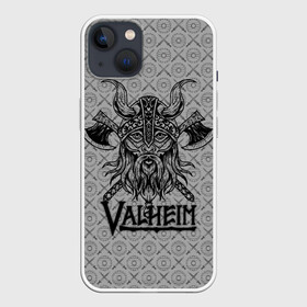 Чехол для iPhone 13 с принтом Valheim Viking dark в Курске,  |  | fantasy | mmo | valheim | valve | валхейм | вальхейм | викинги | выживалка | игра | королевская битва | ммо | ролевая игра | фэнтази