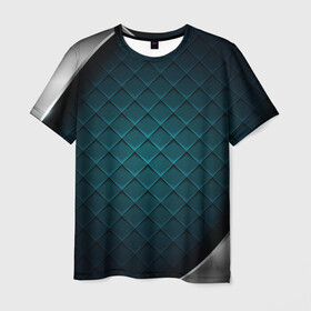 Мужская футболка 3D с принтом 3D luxury metal в Курске, 100% полиэфир | прямой крой, круглый вырез горловины, длина до линии бедер | luxury | versace | vip | абстракция | версаче | вип | паттерн | роскошь | текстуры