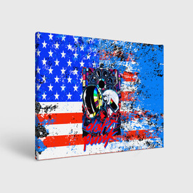 Холст прямоугольный с принтом Daft Punk american dream в Курске, 100% ПВХ |  | Тематика изображения на принте: by craig drake | daft punk | madeinkipish | thomas bangalter | дафт панк | маски | тома и ги мануэль