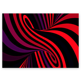 Поздравительная открытка с принтом Оптическая иллюзия в Курске, 100% бумага | плотность бумаги 280 г/м2, матовая, на обратной стороне линовка и место для марки
 | абстракция | геометрия | градиент | иллюзия | линии | спираль | труба