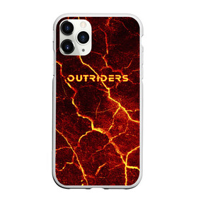Чехол для iPhone 11 Pro матовый с принтом OUTRIDERS в Курске, Силикон |  | outriders | земля | игра | лава | пиромант | текстура | трещины