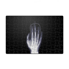 Пазл магнитный 126 элементов с принтом X-Ray hand в Курске, полимерный материал с магнитным слоем | 126 деталей, размер изделия —  180*270 мм | hand | mouse | x ray | мышка | рука