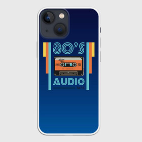 Чехол для iPhone 13 mini с принтом 80s audio tape в Курске,  |  | 80 | 80 е | 80s | диджей | кассета | классика | меломан | музыка | регги | ретро | электронная музыка