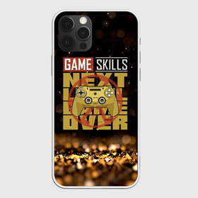 Чехол для iPhone 12 Pro с принтом Next game over game skills в Курске, силикон | область печати: задняя сторона чехла, без боковых панелей | Тематика изображения на принте: game | gamer | japan | джойстик | игрок | управление