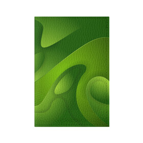 Обложка для паспорта матовая кожа с принтом 3d Green abstract в Курске, натуральная матовая кожа | размер 19,3 х 13,7 см; прозрачные пластиковые крепления | luxury | versace | vip | абстракция | версаче | вип | паттерн | роскошь | текстуры