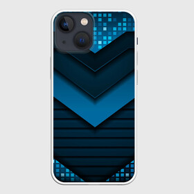 Чехол для iPhone 13 mini с принтом 3D luxury blue abstract в Курске,  |  | luxury | versace | vip | абстракция | версаче | вип | паттерн | роскошь | текстуры