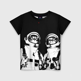 Детская футболка 3D с принтом Коты Космонавты в Курске, 100% гипоаллергенный полиэфир | прямой крой, круглый вырез горловины, длина до линии бедер, чуть спущенное плечо, ткань немного тянется | 12 | 1961 | astronaut | cat | gagarin | mars | nasa | space | spacex | sssr | yuri | апрель | астронавт | гагарин | день | земля | космонавт | космонавтика | космос | кот | коты | кошка | лазер | луна | марс | наса | планета | поехали | полё