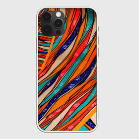 Чехол для iPhone 12 Pro с принтом Абстрактное течение в Курске, силикон | область печати: задняя сторона чехла, без боковых панелей | абстрактное течение | абстракция | витраж | колейдоскоп | линии | мозаика | палитра | полосы | радуга | текстуры | узор | цвета