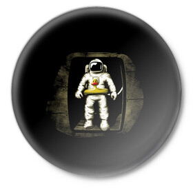 Значок с принтом Первая Высадка На Луну в Курске,  металл | круглая форма, металлическая застежка в виде булавки | 12 | 1961 | astronaut | duck | gagarin | mars | nasa | space | spacex | sssr | yuri | апрель | астронавт | гагарин | день | земля | космонавт | космонавтика | космос | луна | марс | наса | планета | поехали | полёт | ракета | ссср | утенок |