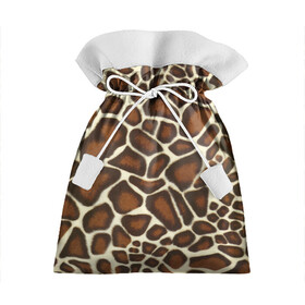 Подарочный 3D мешок с принтом Жираф в Курске, 100% полиэстер | Размер: 29*39 см | Тематика изображения на принте: giraffe | животное | жираф | пятна | текстура