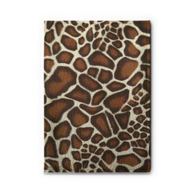 Обложка для автодокументов с принтом Жираф в Курске, натуральная кожа |  размер 19,9*13 см; внутри 4 больших “конверта” для документов и один маленький отдел — туда идеально встанут права | Тематика изображения на принте: giraffe | животное | жираф | пятна | текстура