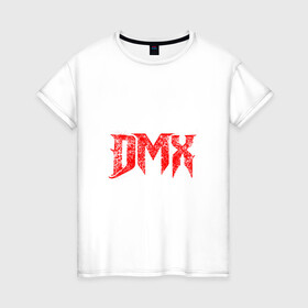 Женская футболка хлопок с принтом Рэпер DMX | логотип logo в Курске, 100% хлопок | прямой крой, круглый вырез горловины, длина до линии бедер, слегка спущенное плечо | dmx | hip | hip hop | hop | music | rap | бультерьер | бурбуль | дмикс | дог | питбули | питбуль | реп | ротвейлер | рэп | собаки | хип хоп | черно белая фотография