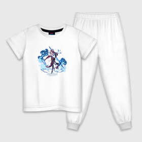 Детская пижама хлопок с принтом Genshin Impact - Rosaria в Курске, 100% хлопок |  брюки и футболка прямого кроя, без карманов, на брюках мягкая резинка на поясе и по низу штанин
 | anime | game | gamer | genshin | genshin impact | genshin rosaria | impact | nun | rosaria | аниме | геншин | геншин импакт | геншин розария | импакт | лёд | ледяная роза | монашка | роза | розалия | розария | шипы