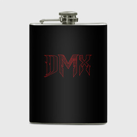 Фляга с принтом DMX в Курске, металлический корпус | емкость 0,22 л, размер 125 х 94 мм. Виниловая наклейка запечатывается полностью | Тематика изображения на принте: black | dmx | rap | музыка | рэп | рэпер | хип хоп