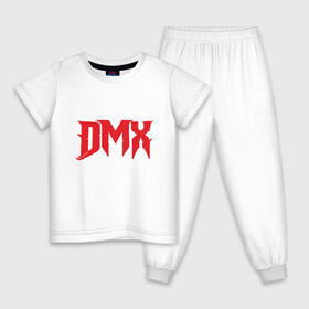 Детская пижама хлопок с принтом DMX Power в Курске, 100% хлопок |  брюки и футболка прямого кроя, без карманов, на брюках мягкая резинка на поясе и по низу штанин
 | Тематика изображения на принте: dmx | dog | earl simmons | hip hop | music | new york | rap | rapper | rip | ruff ryders | диэмикс | музыка | нью йорк | пёс | рэп | рэпер | хипхоп | эрл симмонс