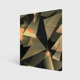 Холст квадратный с принтом Broken glass в Курске, 100% ПВХ |  | Тематика изображения на принте: abstraction | осколки | стекло | цветной
