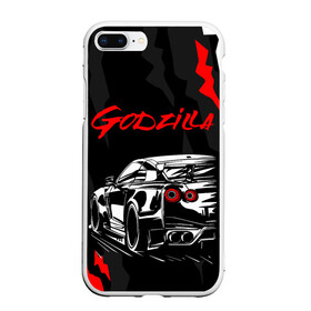 Чехол для iPhone 7Plus/8 Plus матовый с принтом NISSAN GT-R / GODZILLA в Курске, Силикон | Область печати: задняя сторона чехла, без боковых панелей | Тематика изображения на принте: auto | car | godzilla | gtr | nissan | nissan skyline | sport | авто | гетер | годзилла | гтр. | нисан | ниссан | ноут | скайлайн | спорт | царапины