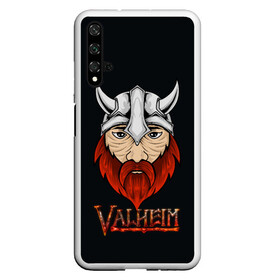 Чехол для Honor 20 с принтом Valheim викинг в Курске, Силикон | Область печати: задняя сторона чехла, без боковых панелей | fantasy | mmo | valheim | valve | валхейм | вальхейм | викинги | выживалка | игра | королевская битва | ммо | ролевая игра | фэнтази