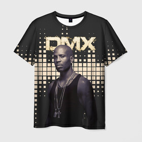 Мужская футболка 3D с принтом DMX в Курске, 100% полиэфир | прямой крой, круглый вырез горловины, длина до линии бедер | dmx | ruff ryders | музыка | постер | рэп | эрл симмонс