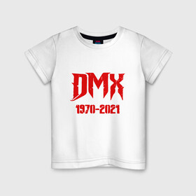 Детская футболка хлопок с принтом DMX - Rest In Peace в Курске, 100% хлопок | круглый вырез горловины, полуприлегающий силуэт, длина до линии бедер | dmx | dog | earl simmons | hip hop | music | new york | rap | rapper | rip | ruff ryders | диэмикс | музыка | нью йорк | пёс | рэп | рэпер | хипхоп | эрл симмонс